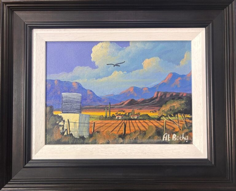 Acrylic on stretched canvas  Painting titled (c) Landscape