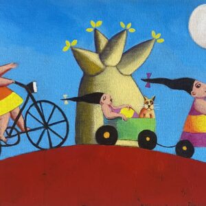 In 'n ry -Fiets en driewiel u/f