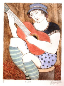 {je_artwork_artwork_medium_id}  {je_artwork_artwork_category_id} titled In Tune – A/P