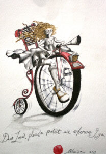 {je_artwork_artwork_medium_id}  {je_artwork_artwork_category_id} titled Protect me wherever I go
