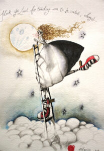 {je_artwork_artwork_medium_id}  {je_artwork_artwork_category_id} titled Thank you for teaching me
