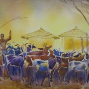 Man & Goats