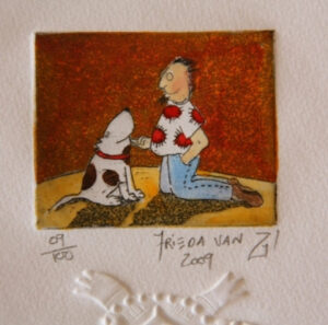 {je_artwork_artwork_medium_id}  {je_artwork_artwork_category_id} titled Tickling 9/100