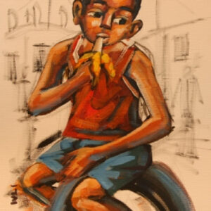 Child Eating banana @
