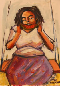 {je_artwork_artwork_medium_id}  {je_artwork_artwork_category_id} titled Melon Eater @