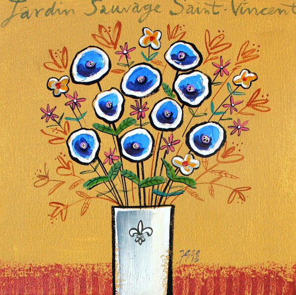 {je_artwork_artwork_medium_id}  {je_artwork_artwork_category_id} titled Jardin Sauvage Saint-Vincent U/f