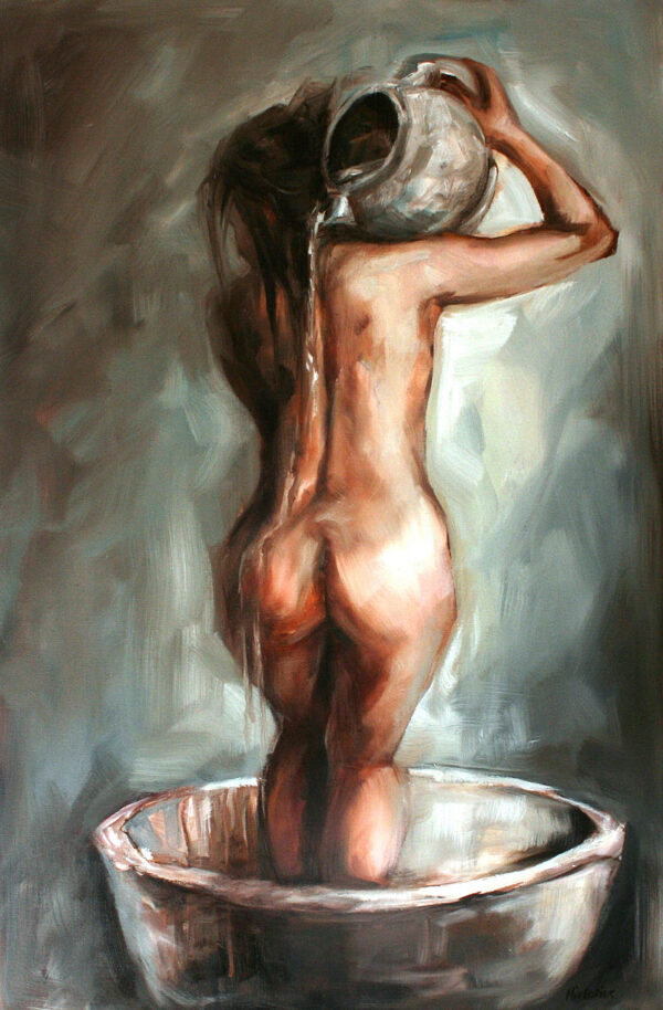 {je_artwork_artwork_medium_id}  {je_artwork_artwork_category_id} titled © Bathing Nude II U/f