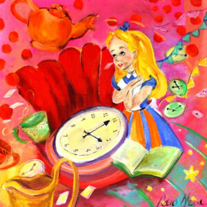 Alice in Wonderland - Alice and the clock