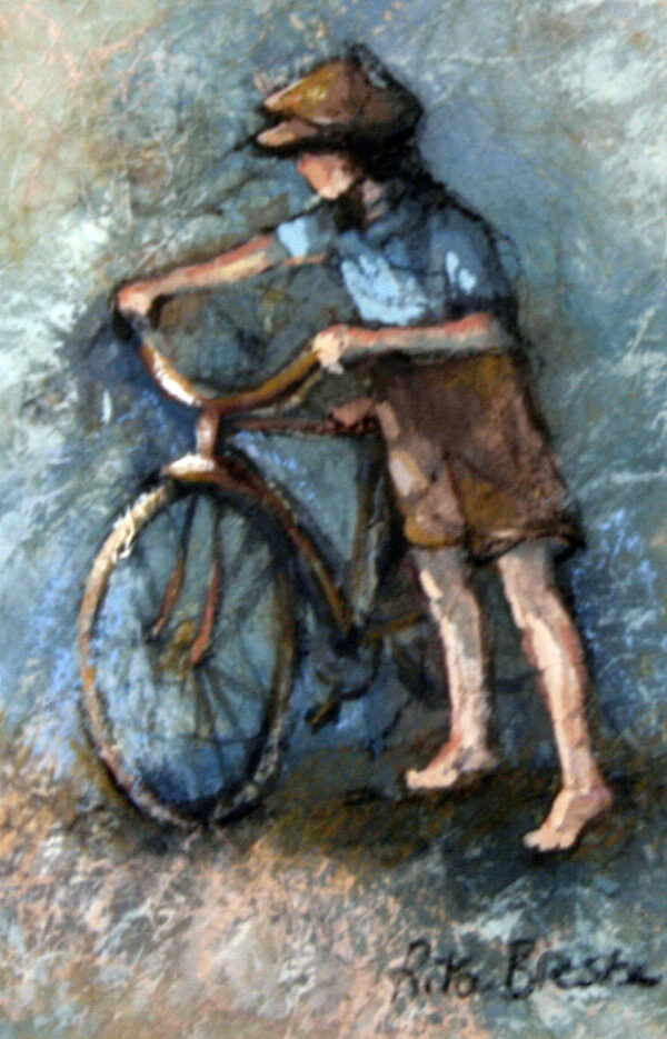 {je_artwork_artwork_medium_id}  {je_artwork_artwork_category_id} titled © Boy /Bicycle