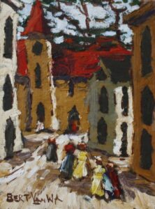{je_artwork_artwork_medium_id}  {je_artwork_artwork_category_id} titled French Town