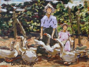 {je_artwork_artwork_medium_id}  {je_artwork_artwork_category_id} titled Geese
