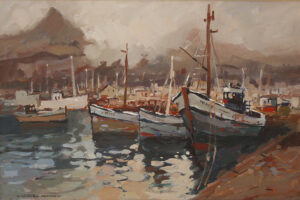 {je_artwork_artwork_medium_id}  {je_artwork_artwork_category_id} titled Boat Scene