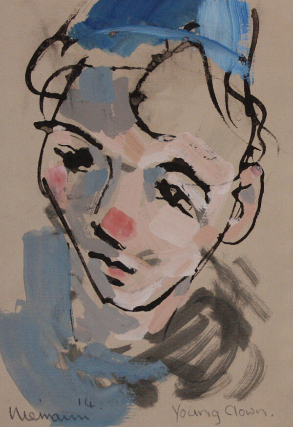 {je_artwork_artwork_medium_id}  {je_artwork_artwork_category_id} titled Young Clown