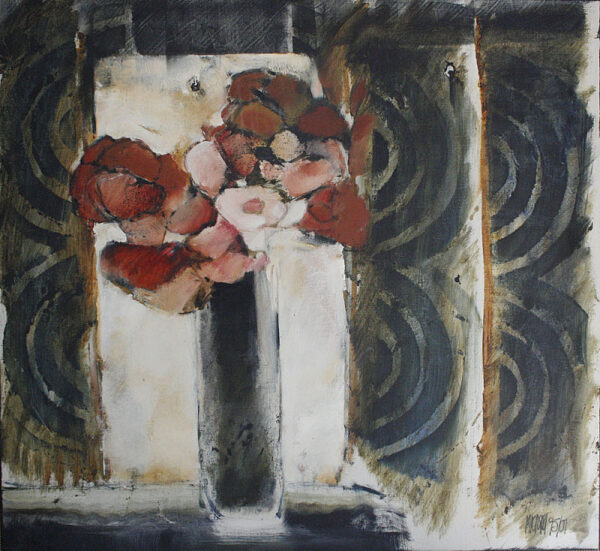 {je_artwork_artwork_medium_id}  {je_artwork_artwork_category_id} titled ‘n Klompie Blomme 2001