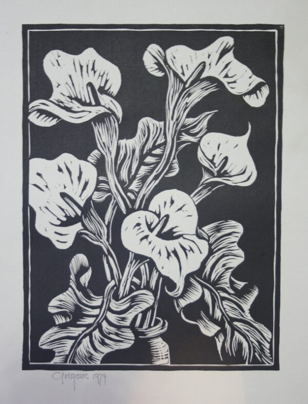 {je_artwork_artwork_medium_id}  {je_artwork_artwork_category_id} titled Aurum lilies