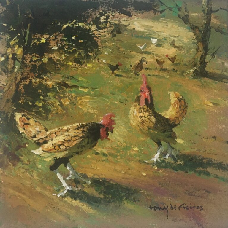 Oil on Canvas  Painting titled Birds of a Feather