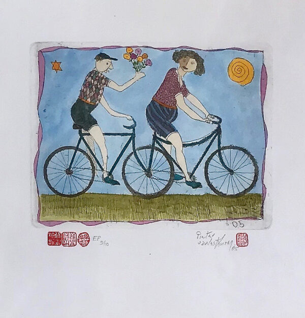 {je_artwork_artwork_medium_id}  {je_artwork_artwork_category_id} titled c Bicycle made for two EP9/10 U/f