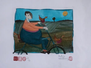 {je_artwork_artwork_medium_id}  {je_artwork_artwork_category_id} titled c Op my Bicycle EP6/10 U/f