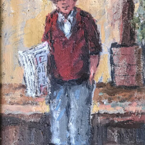 Newspaper seller