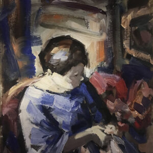 Woman sewing