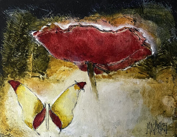 {je_artwork_artwork_medium_id}  {je_artwork_artwork_category_id} titled Papawer en Skoenlapper