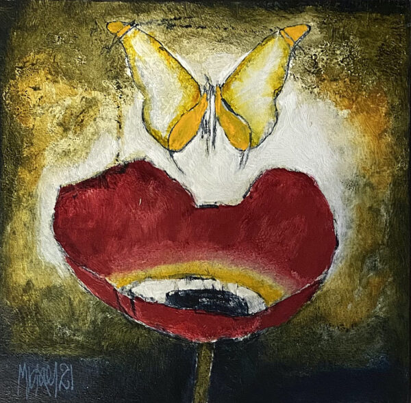{je_artwork_artwork_medium_id}  {je_artwork_artwork_category_id} titled Papawer en Skoenlapper