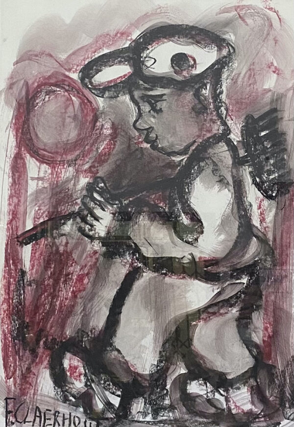 {je_artwork_artwork_medium_id}  {je_artwork_artwork_category_id} titled © Man with Rake