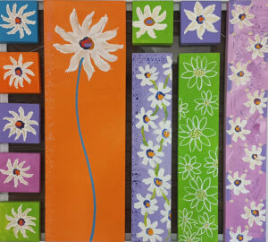 {je_artwork_artwork_medium_id}  {je_artwork_artwork_category_id} titled Daisies Collage SET OF 11