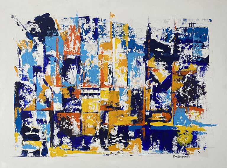 Acrylic on stretched canvas  Painting titled © Come Travel with Me