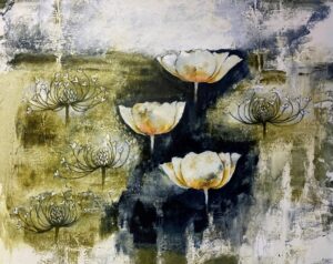 {je_artwork_artwork_medium_id}  {je_artwork_artwork_category_id} titled Windblom Wit Met Papawers