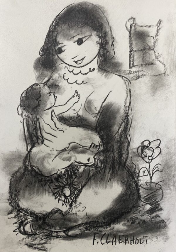 {je_artwork_artwork_medium_id}  {je_artwork_artwork_category_id} titled Mother and Child