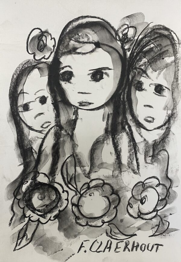 {je_artwork_artwork_medium_id}  {je_artwork_artwork_category_id} titled Three Ladies