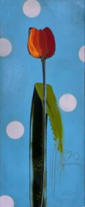 {je_artwork_artwork_medium_id}  {je_artwork_artwork_category_id} titled c Tulip on Blue U/F