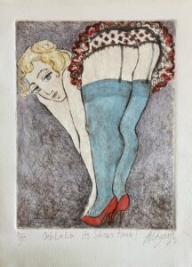 {je_artwork_artwork_medium_id}  {je_artwork_artwork_category_id} titled Ooh-la-la. It’s Showtime! – 2/30