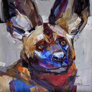 Wild dog face