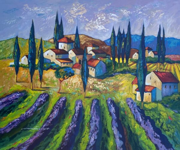 {je_artwork_artwork_medium_id}  {je_artwork_artwork_category_id} titled c Lavender Fields u/f