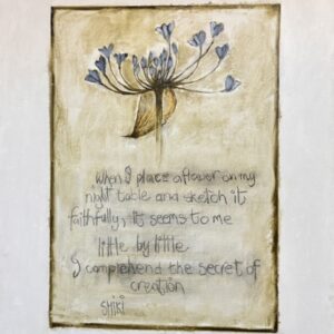 Shiki with agapanthus / Shiki met 'n windblom klein