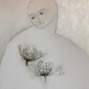 Portrait with agapanthus / Portret met 'n windblom onthou