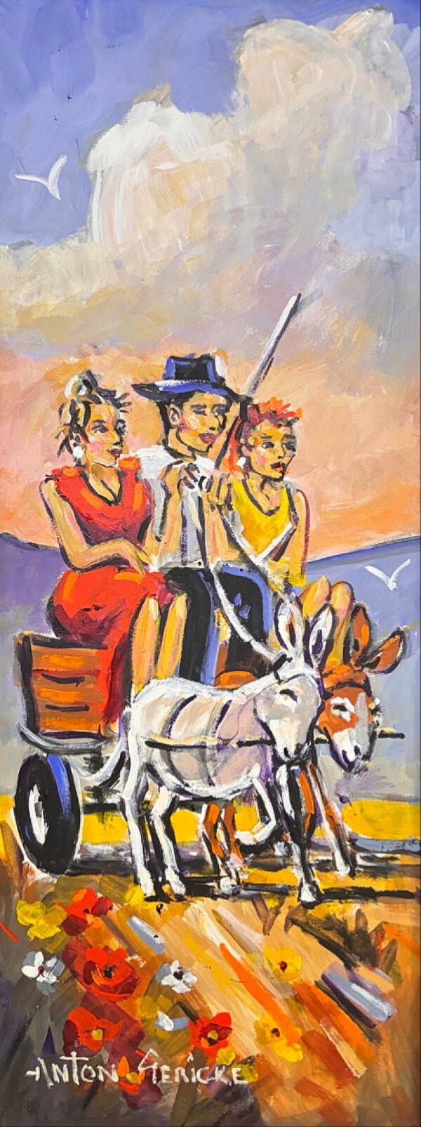 {je_artwork_artwork_medium_id}  {je_artwork_artwork_category_id} titled c Donkey Coming