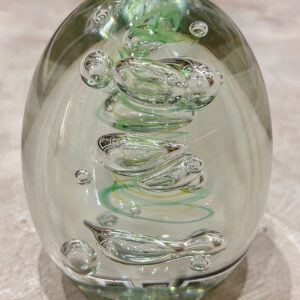Paperweight - green Swirl