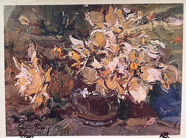 {je_artwork_artwork_medium_id}  {je_artwork_artwork_category_id} titled Flowers in vase print u/f