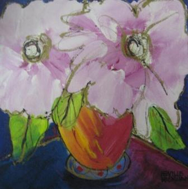 {je_artwork_artwork_medium_id}  {je_artwork_artwork_category_id} titled © Pink Flowers U/f