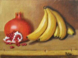{je_artwork_artwork_medium_id}  {je_artwork_artwork_category_id} titled Piesang & Granaat U/f
