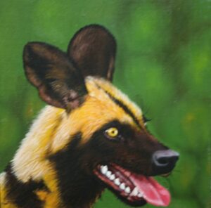 {je_artwork_artwork_medium_id}  {je_artwork_artwork_category_id} titled Wild dog