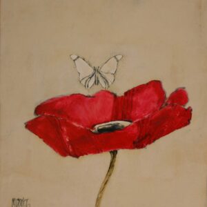 Butterfly with Poppy