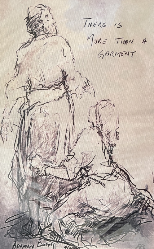 Print  Painting titled Byble print u/f
