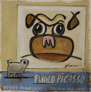 {je_artwork_artwork_medium_id}  {je_artwork_artwork_category_id} titled Puglo Picasso