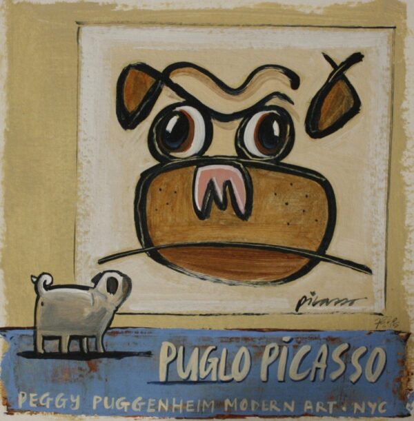 {je_artwork_artwork_medium_id}  {je_artwork_artwork_category_id} titled Puglo Picasso