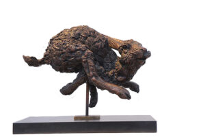 {je_artwork_artwork_medium_id}  {je_artwork_artwork_category_id} titled Sprinting Hare