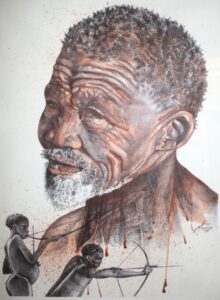 {je_artwork_artwork_medium_id}  {je_artwork_artwork_category_id} titled Bushman